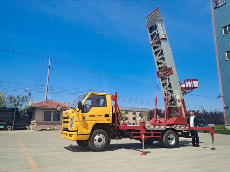 淄博周村常年租赁32米云梯车