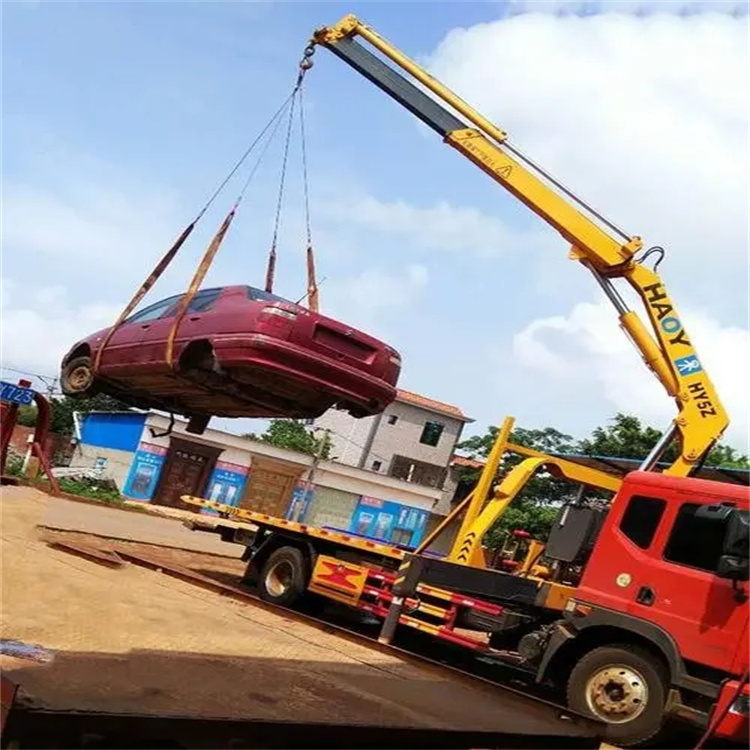 淄博周村吊车吊汽车的正确方法